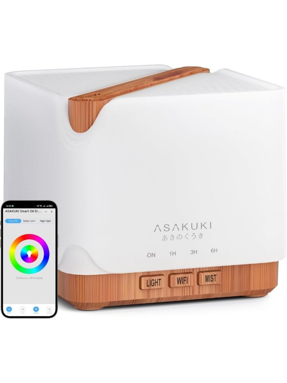 Smart WiFi Essential Oil Diffuser & Humidifier - 700ml Aromatherapy Device